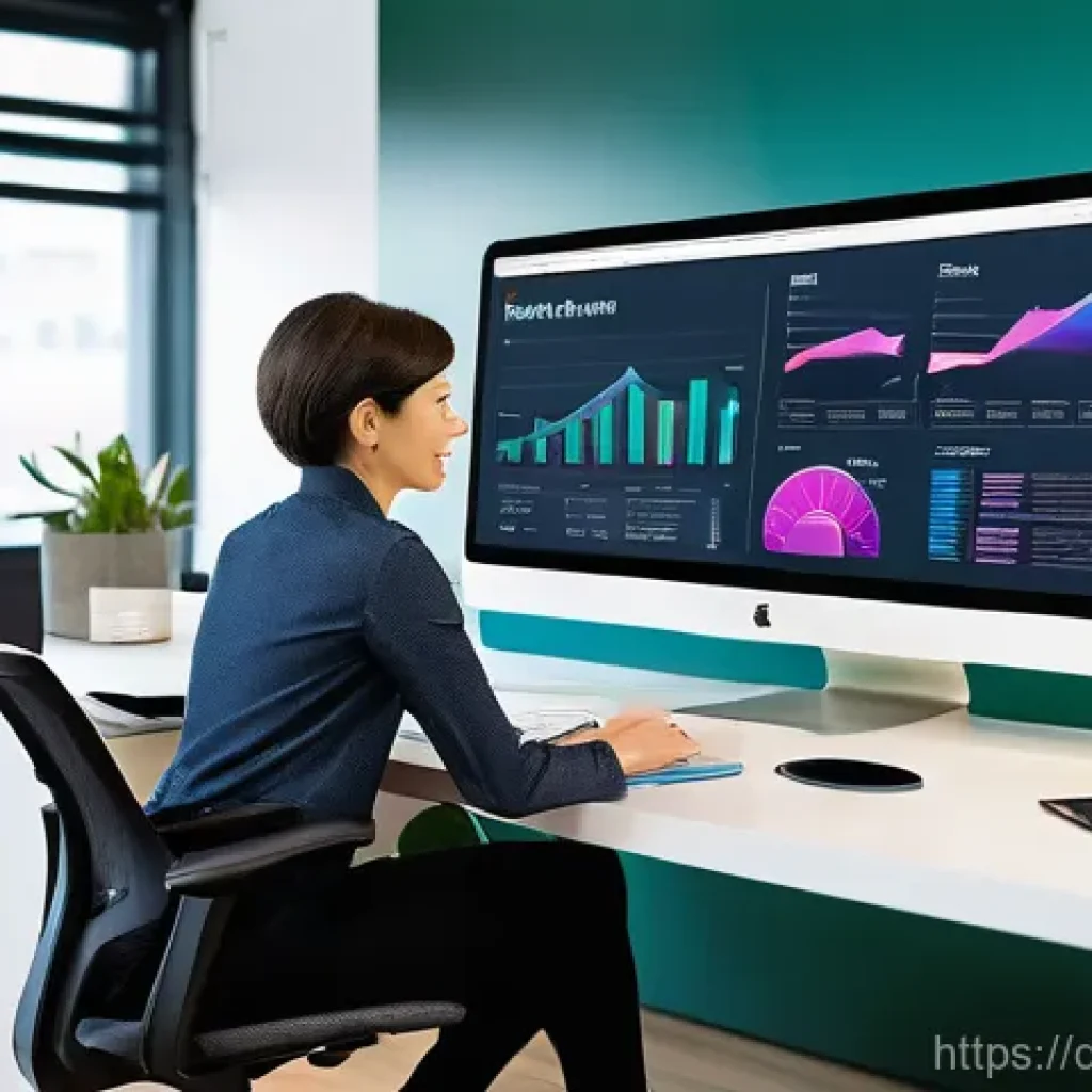 CPA와 데이터 시각화 활용법 - **Prompt:** A dynamic, modern marketing office bathed in soft, natural light. A focused, professiona...