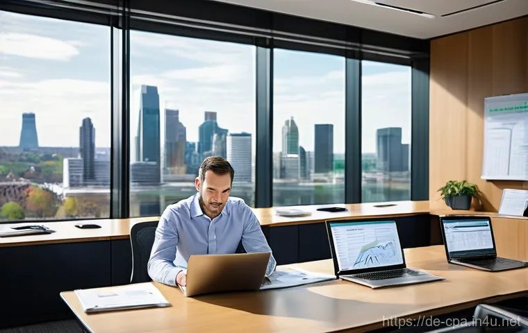 공인회계사 전문 서적 리뷰 - **Digital Transformation and AI in Auditing**
    A professional and focused auditor, a woman in her...