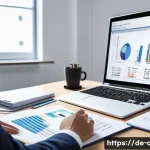 CPA 중점 과목 파악하기 - A modern German CPA exam study setting featuring a young professional seated at a clean desk filled ...