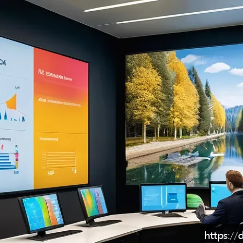 공인회계사와 환경 회계 - A modern corporate audit room in Germany featuring diverse auditors in business attire analyzing sus...