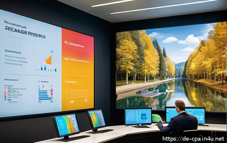 공인회계사와 환경 회계 - A modern corporate audit room in Germany featuring diverse auditors in business attire analyzing sus...